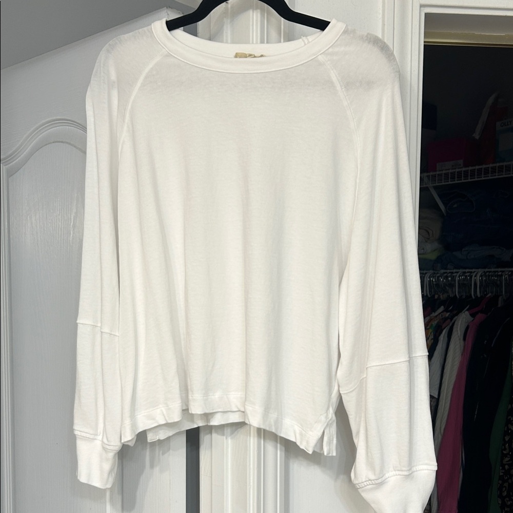 Madewell White Long Sleeve Tee